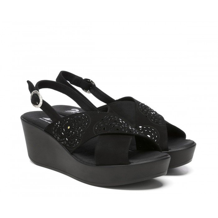 Sandalias Mujer 24 Hrs 24049 Negro
