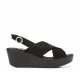 Sandalias Mujer 24 Hrs 24049 Negro