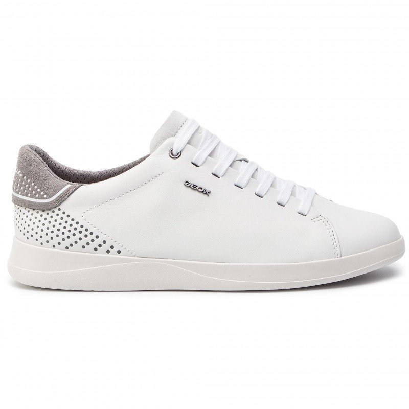 Oferta Zapatillas de hombre Geox U Kennet B blanco, cómodas y ligeras.