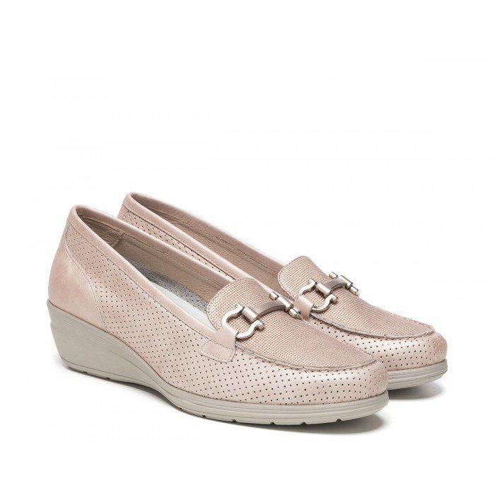 Calzado mujer 24 Hrs 23993 piel nobuck nude extracómodos en oferta.
