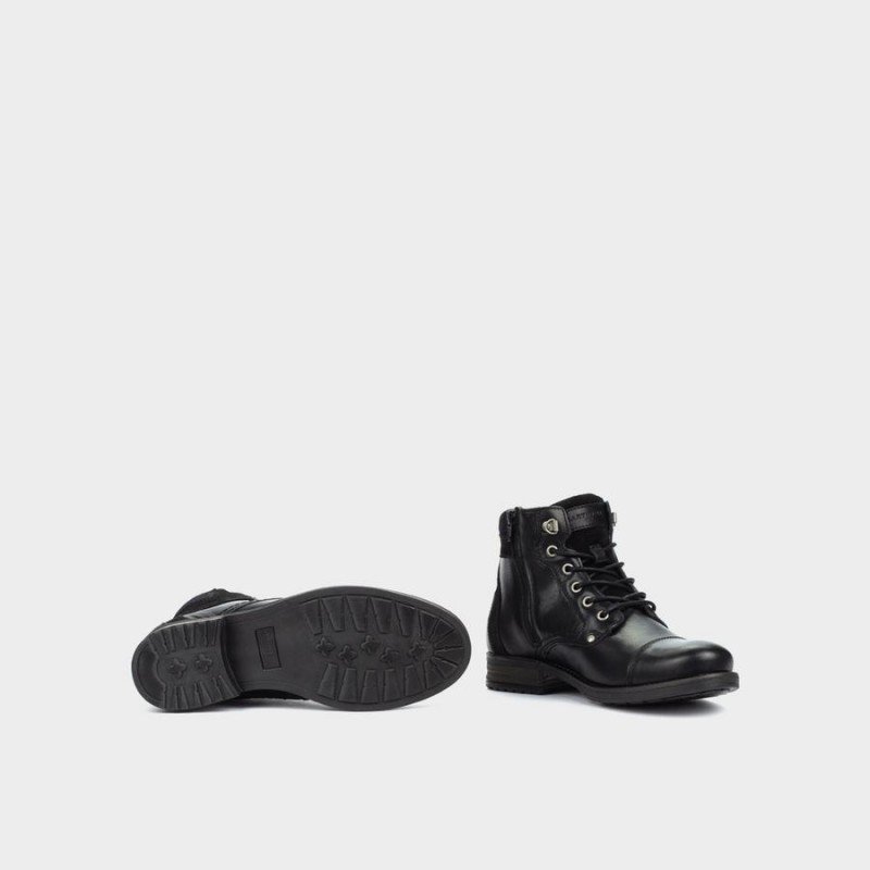Botas de hombre Martinelli Sean 1192-0878PYP de piel color negro.