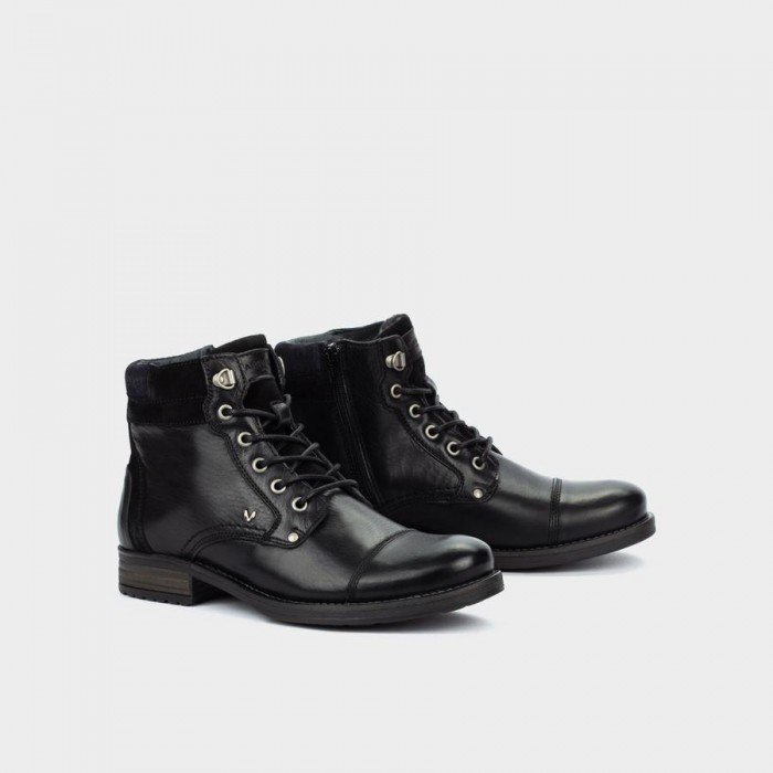 Botas de hombre Martinelli Sean 1192-0878PYP de piel color negro.