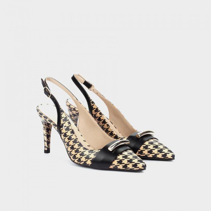 Zapatos Salón de la firma Martinelli Selena 1365-3969G color Beige.