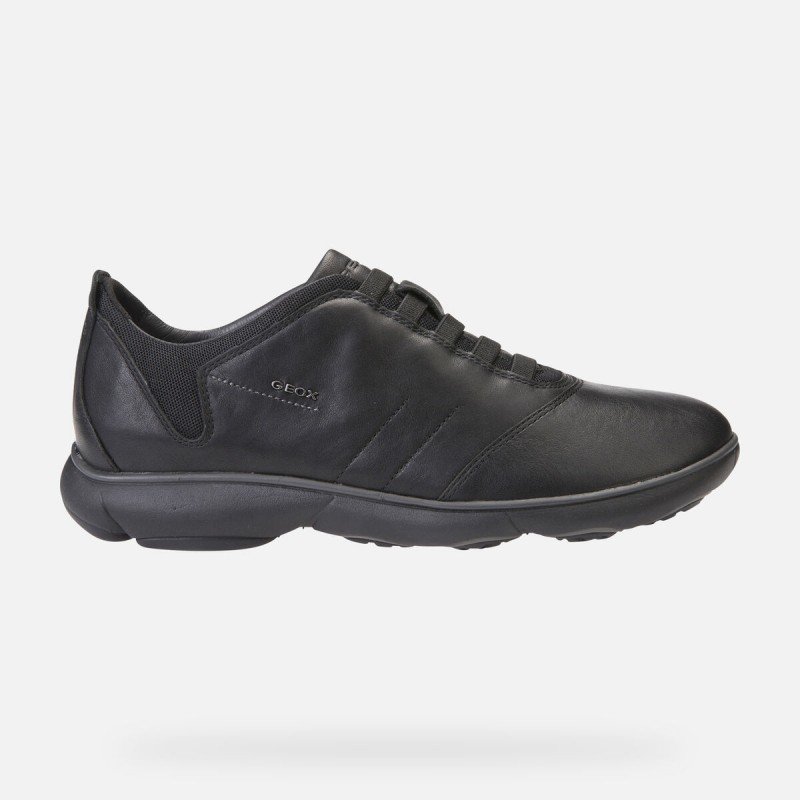 Zapatilla negra Geox U Nebula B hombre ligeras flexibles y amortiguada