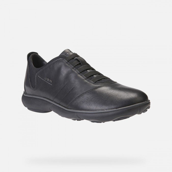 Zapatilla negra Geox U Nebula B hombre ligeras flexibles y amortiguada