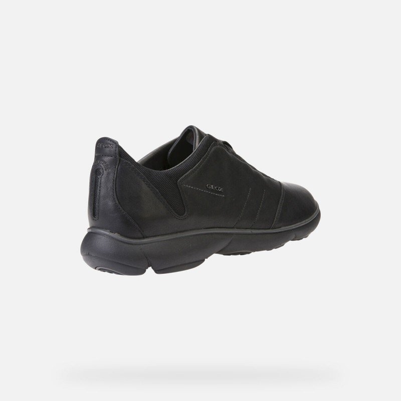 Zapatilla negra Geox U Nebula B hombre ligeras flexibles y amortiguada