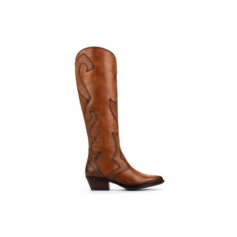 Botas de mujer Pikolinos Vergel W5Z-9950 brandy suela goma.