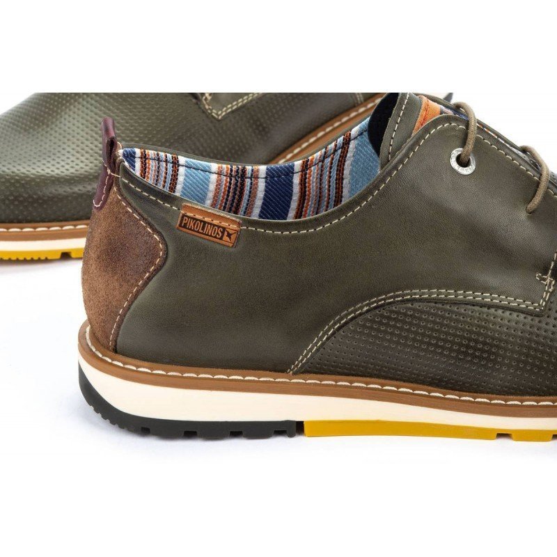 Chaussures Homme Pikolinos Berna En Cuir - Schnürschuh Mit Weicher Lederoptik