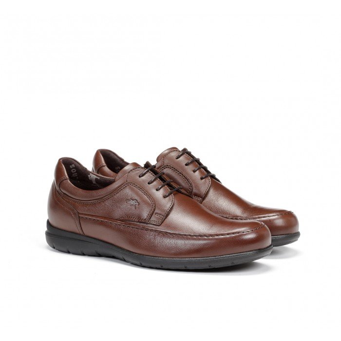 Zapatos Hombre Fluchos Luca 8498 Piel Ave Marrón Café