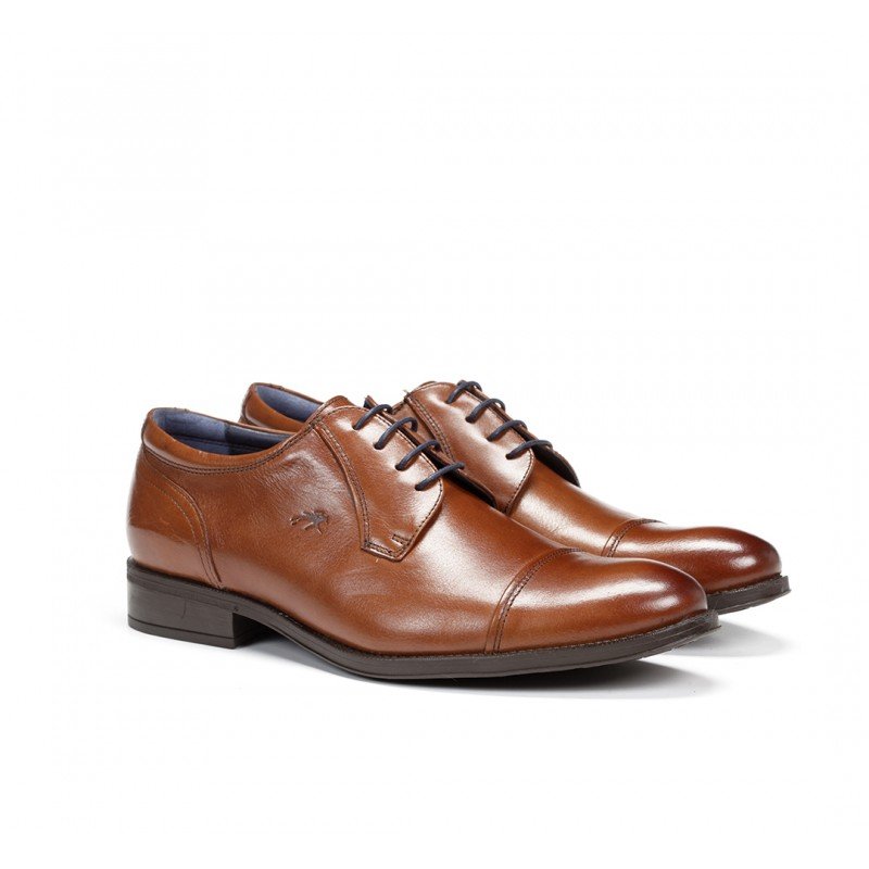 Zapatos hombre Fluchos Heracles 8412 de Memory color cuero.