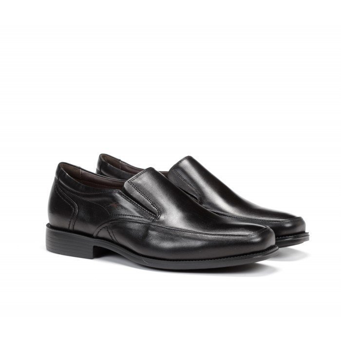 Zapatos mocasines Fluchos Rafael 7996 de piel Mallorca color negro.