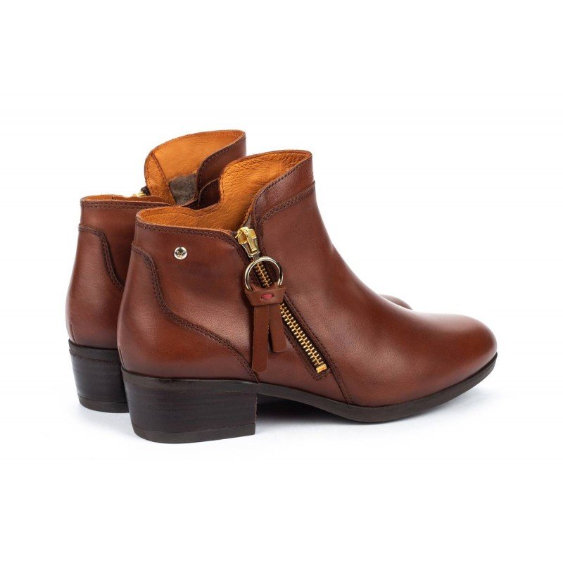 Botines mujer Pikolinos Daroca W1U-N8590 cuero forro interior de pelo.