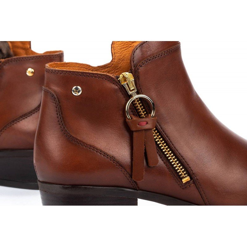 Botines mujer Pikolinos Daroca W1U-N8590 cuero forro interior de pelo.