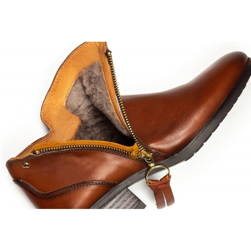 Botines mujer Pikolinos Daroca W1U-N8590 cuero forro interior de pelo.