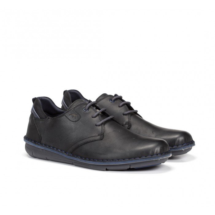 Zapatos Hombre cordones Fluchos Alfa F0700 Negro