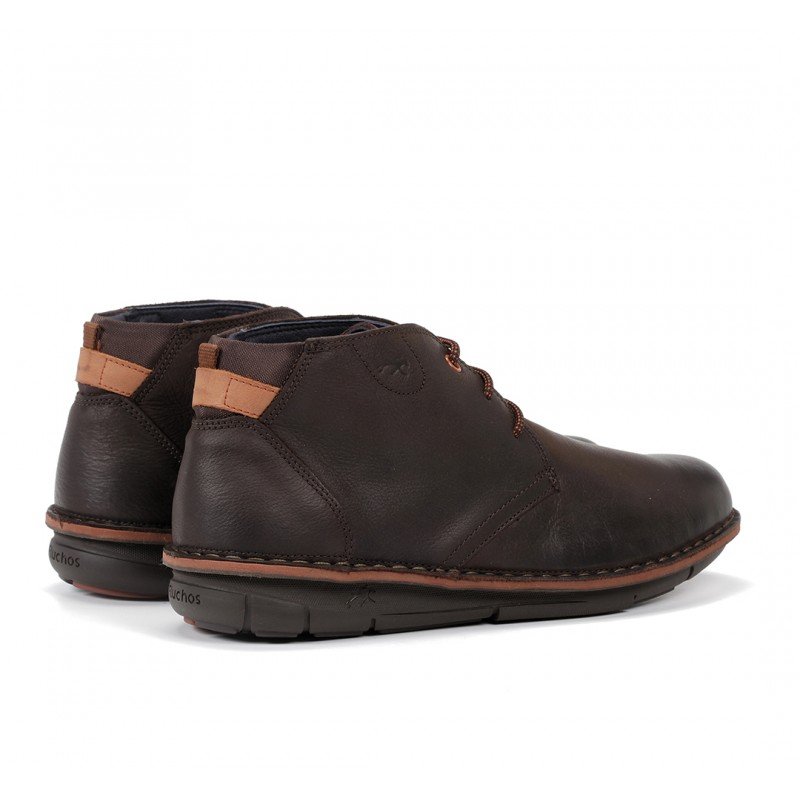 Instantáneamente Día del Niño raya Excelentes botas hombre Fluchos Alfa F0701 de piel Desert castaño.