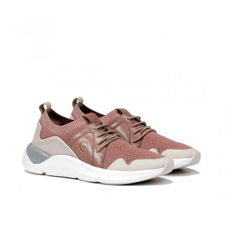 Zapatos deportivos de mujer Fluchos Atom F0879 Rosa con suela de goma.