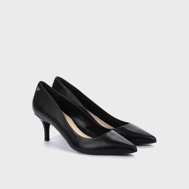 Zapatos Salón mujer comodos Martinelli Fontaine 1490-3438T Negro.