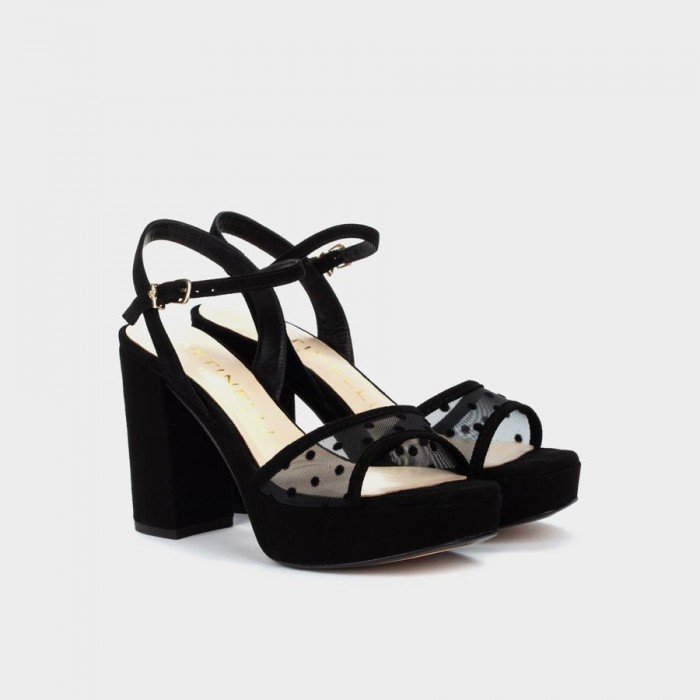 Sandalias mujer elegantes Martinelli Dunaway 1488-6009A Negro.