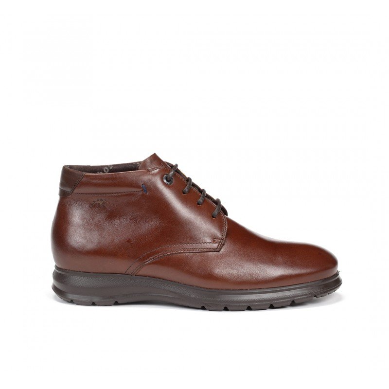 Botas de cordones hombre Fluchos Zeta F0605 marrón y piso extraligero.