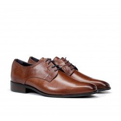 Zapatos de hombre Fluchos Heracles 8412 piel Memory color cuero.