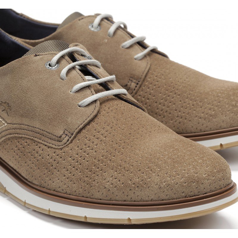 Zapatos hombre Fluchos Kemp F0773 piel Afelpado color Beige Alpahaca.
