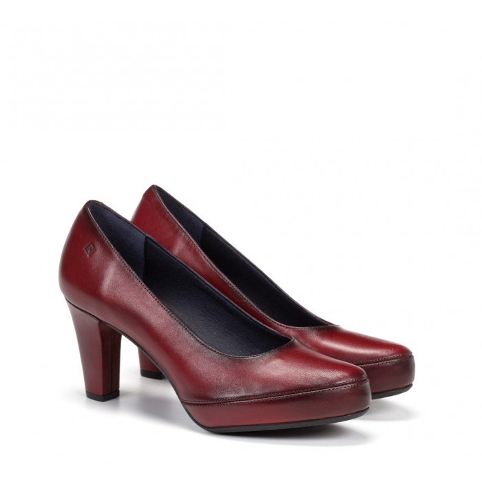 Zapatos Salón Mujer Dorking Blesa D5794 Sugar Burdeos