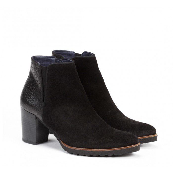 Botines Mujer Dorking Thais D7224 Calf Negro