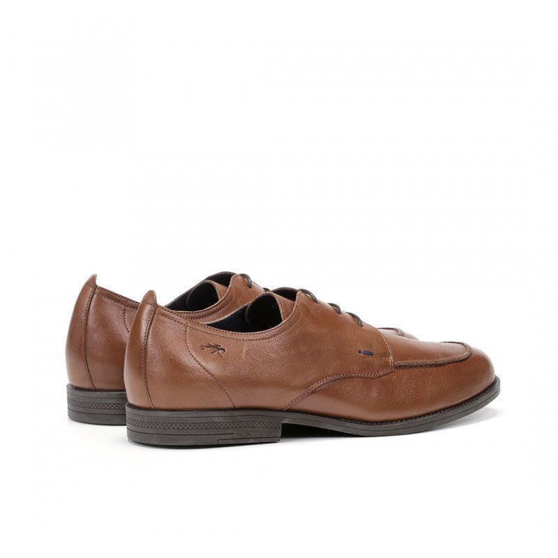 Zapatos mocasines hombre Fluchos Henri F0826 piel Samun color Cuero.