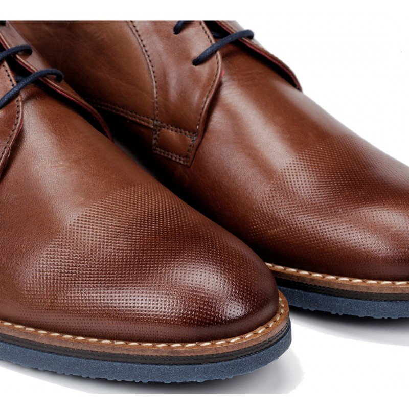 Calzado hombre Fluchos Clooney F0532 piel habana color marrón líbano.