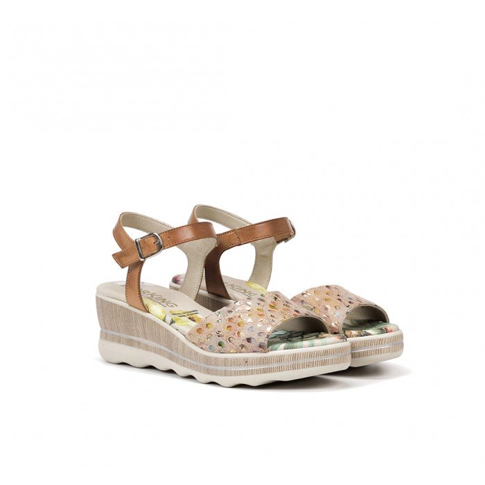 Sandalias Mujer Dorking Yap D8217 Rosa Salmón