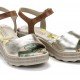 Sandalias Mujer Dorking Yap D8217 Platino 
