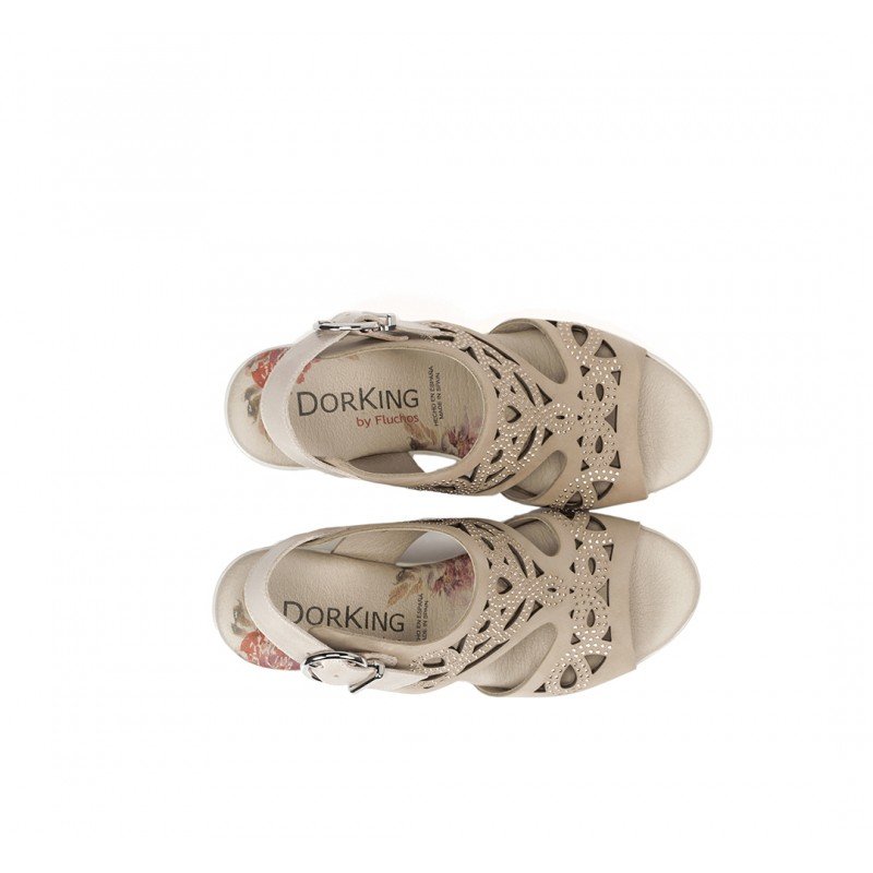 Rebajas Dorking by Fluchos botín Diva con tacón negro D8697 Color Negro  Talla 36