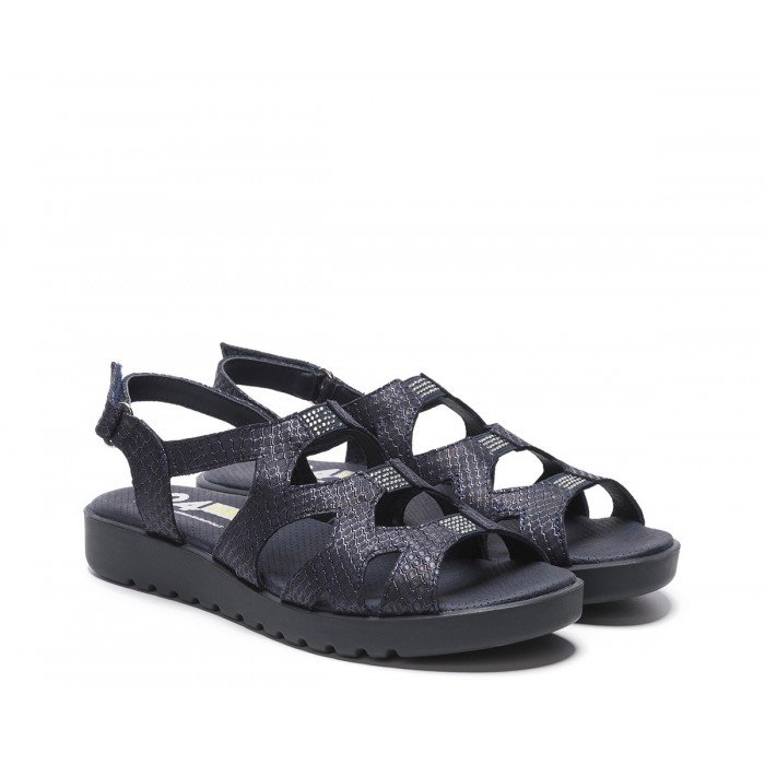 Sandalias Mujer 24 Hrs 24498 Azul Marino