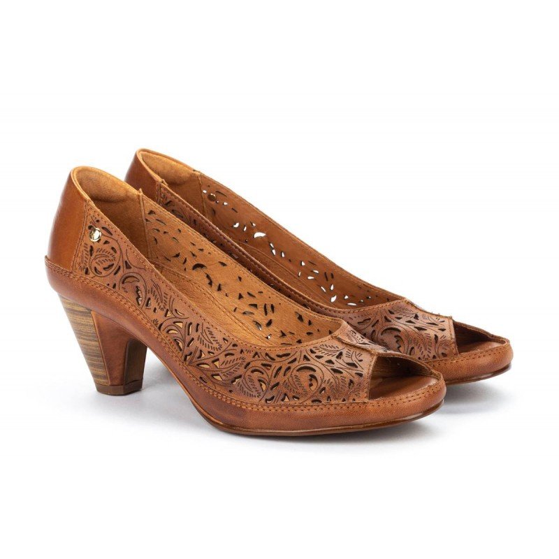 Zapatos mujer Pikolinos Java W5A-5912 piel vacuno color cuero brandy.