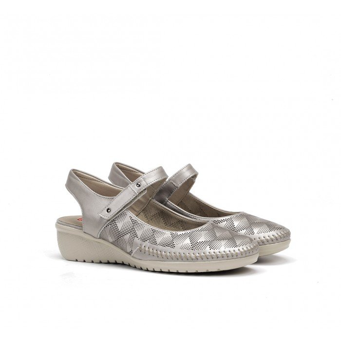 Zapatos Mujer Dorking Yoda F0760 Plata Argento