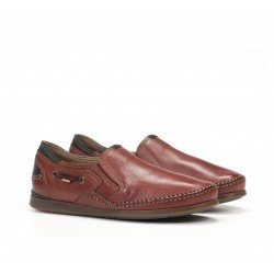 Zapatos Hombre Mocasines Fluchos Mariner 9883 Rojo Terracota