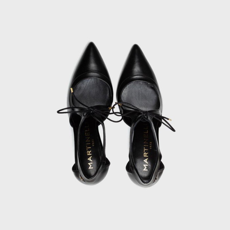Zapatos Salón de mujer Martinelli Thelma 1489-33498N piel color negro.