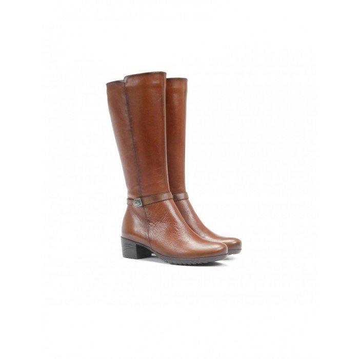 Scarpe Con Tacco Fluchos D8961-SU Sugar - Pelle Marrone, Tacco 8cm - Foto 5