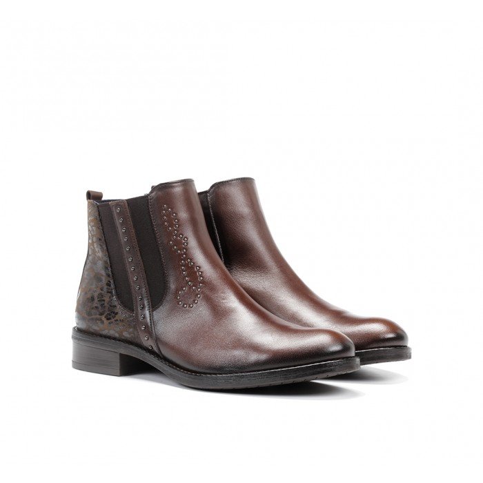 Botines Mujer Dorking Tierra D8259 Marrón Tierra