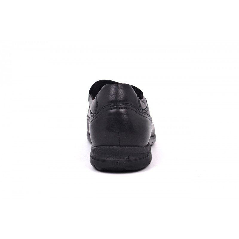 Zapatos mocasines para hombre en piel natural, negro - P1719