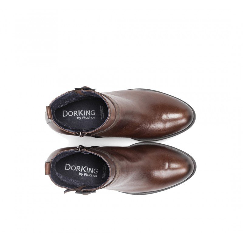 Botines de Mujer Dorking by Fluchos Jump D8331 Sugar color Castaño.