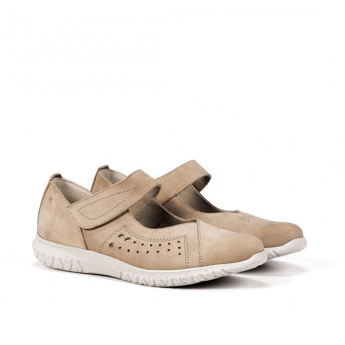 Zapatos de mujer Dorking By Fluchos Silver D8227 nobuck color castoro.