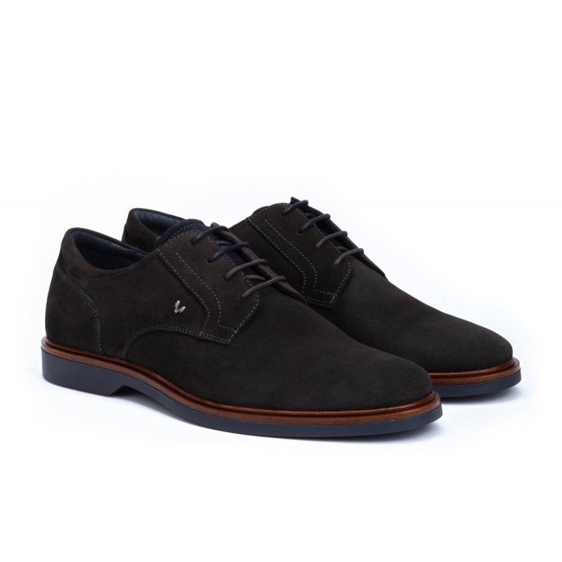 Zapatos hombre Martinelli Lenny 1384-1698X piel serraje gris.
