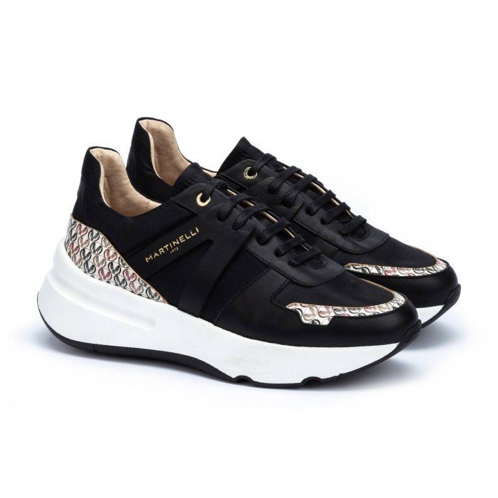 Deportivos de mujer Martinelli Recoletos 1571-A646M piel color beige.