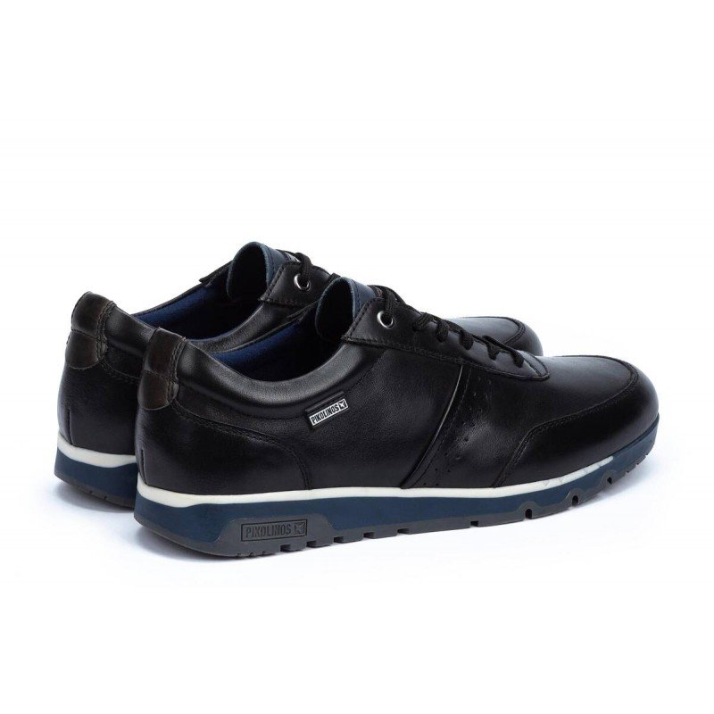 Zapatos casuales de hombre Pikolinos Alarcón M9T-6126 piel negro..