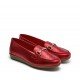 Mocasines Mujer 24 Hrs 24407 Metalizado Rojo
