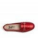 Mocasines Mujer 24 Hrs 24407 Metalizado Rojo