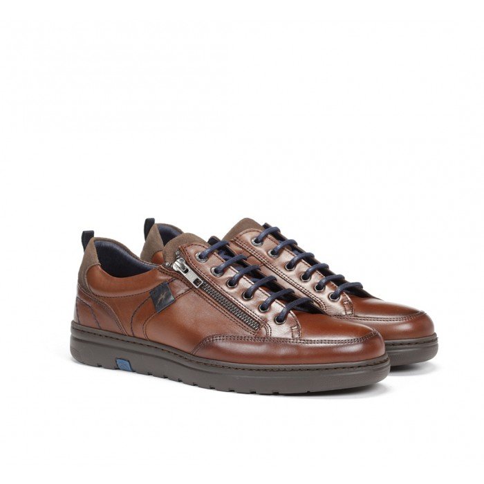Zapatos Hombre Fluchos Atlas F0298 Habana Marrón Camel