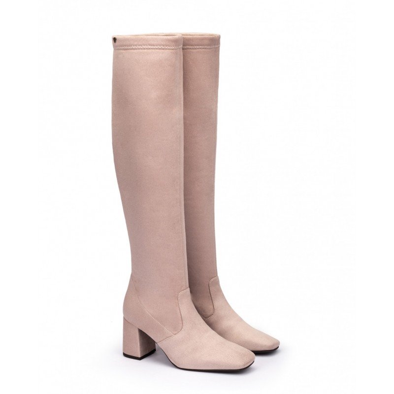 Botas altas Pedro Miralles San Luis 29443 piel antes strech color nude